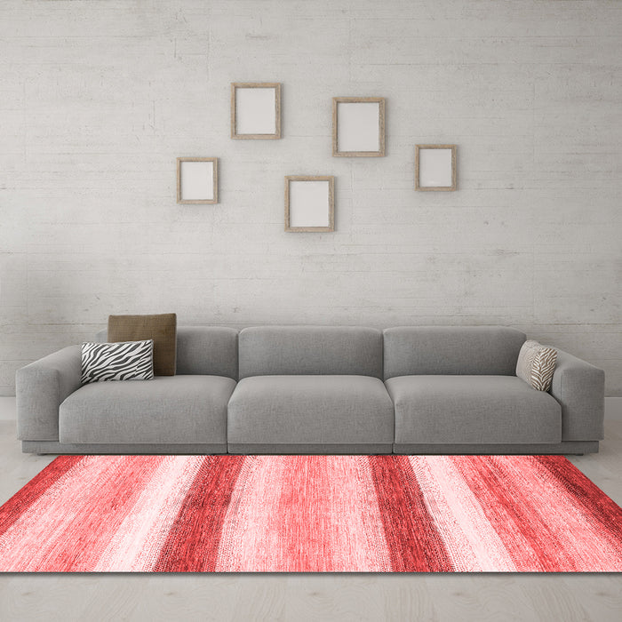 Contemporary Red Washable Rugs
