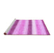 Sideview of Machine Washable Abstract Purple Contemporary Area Rugs, wshcon389pur