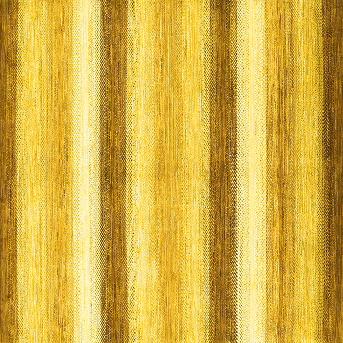 Square Machine Washable Abstract Yellow Contemporary Rug, wshcon389yw