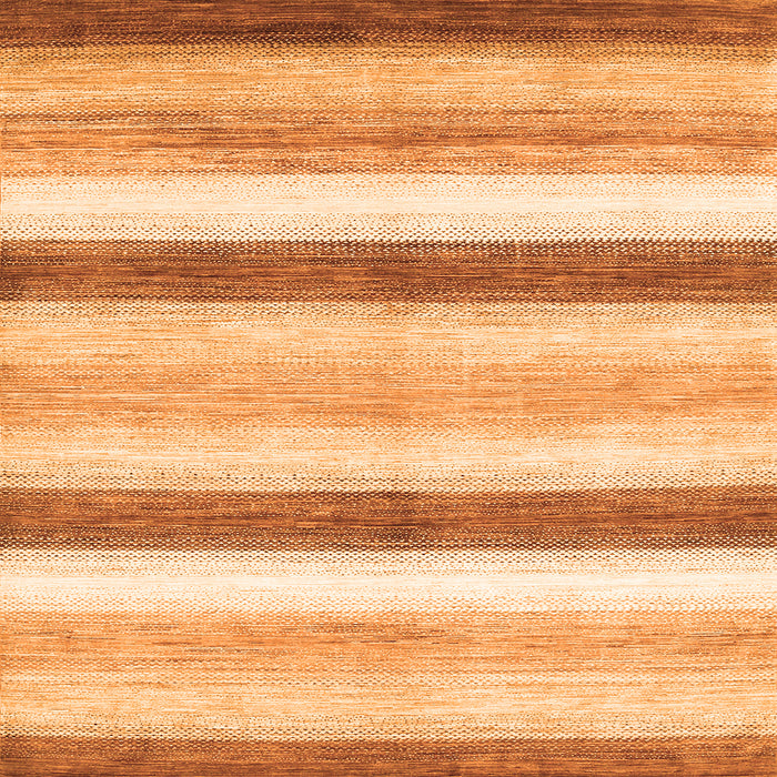 Round Machine Washable Abstract Orange Contemporary Area Rugs, wshcon389org