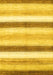 Abstract Yellow Contemporary Rug, con389yw