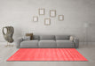 Contemporary Red Washable Rugs