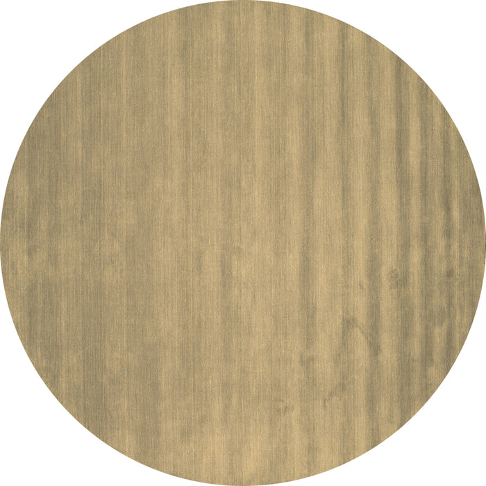 Round Abstract Brown Contemporary Rug, con38brn
