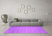 Machine Washable Abstract Pink Contemporary Rug in a Living Room, wshcon38pnk