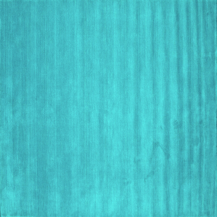 Square Machine Washable Abstract Turquoise Contemporary Area Rugs, wshcon38turq