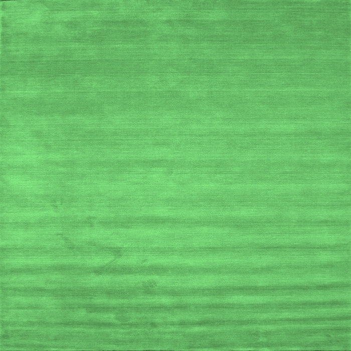 Square Abstract Emerald Green Contemporary Rug, con38emgrn