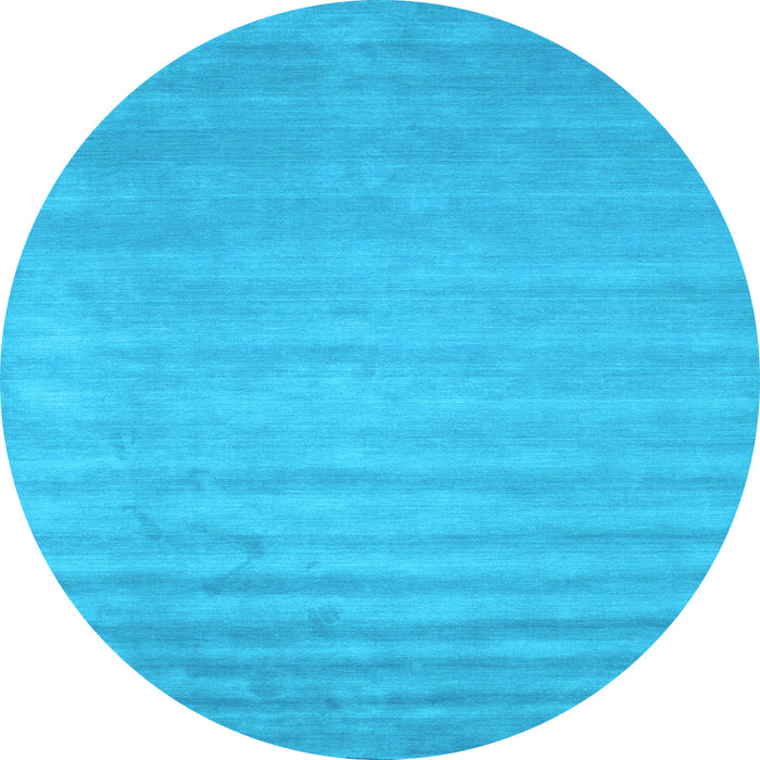Round Machine Washable Abstract Light Blue Contemporary Rug, wshcon38lblu