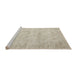 Serging Thickness of Machine Washable Contemporary Light French Beige Brown Rug, wshcon390