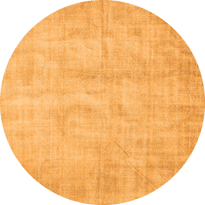 Square Abstract Orange Contemporary Rug, con390org