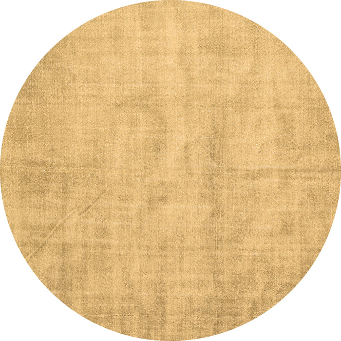 Round Abstract Brown Contemporary Rug, con390brn