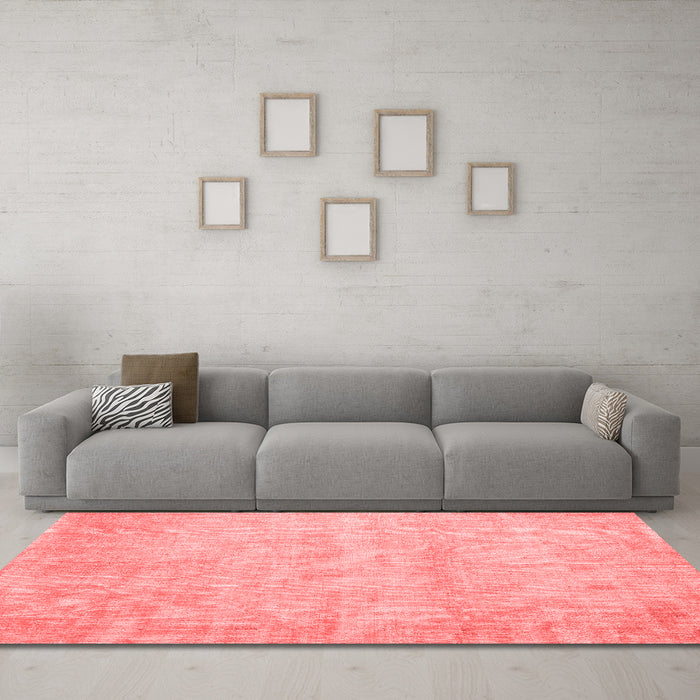 Contemporary Red Washable Rugs