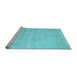 Sideview of Machine Washable Abstract Light Blue Contemporary Rug, wshcon390lblu