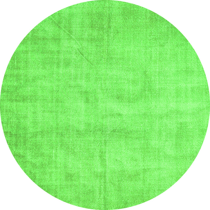 Square Abstract Green Contemporary Rug, con390grn