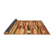 Sideview of Patchwork Brown Transitional Rug, con391brn