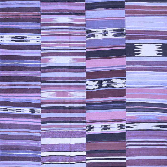 Patchwork Blue Transitional Rug, con391blu