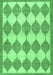 Machine Washable Abstract Emerald Green Contemporary Area Rugs, wshcon392emgrn