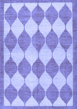 Abstract Blue Contemporary Rug, con392blu