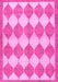 Machine Washable Abstract Pink Contemporary Rug, wshcon392pnk