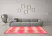 Contemporary Red Washable Rugs