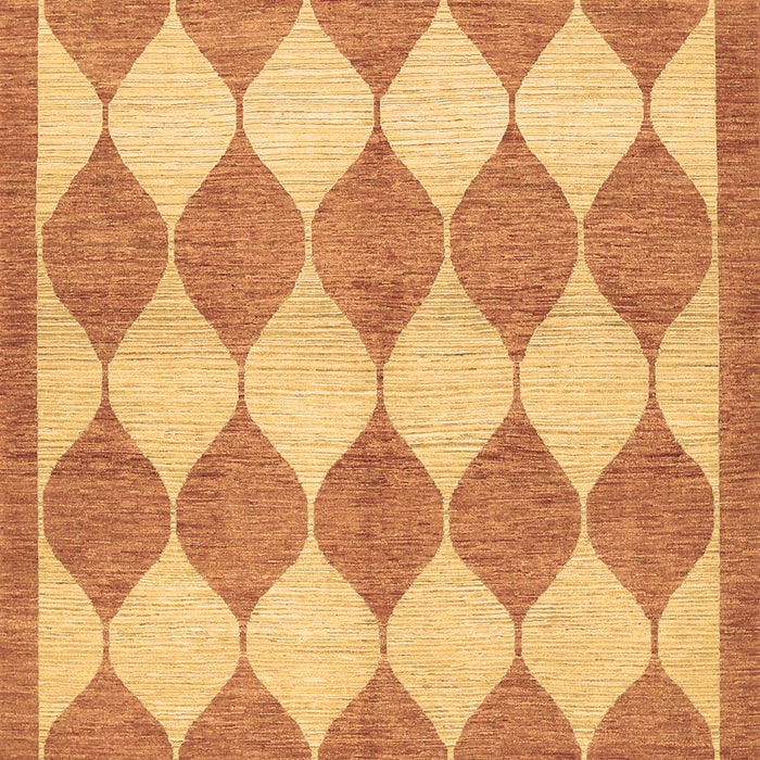 Machine Washable Abstract Brown Contemporary Rug, wshcon392brn