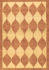 Abstract Brown Contemporary Rug, con392brn