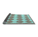 Sideview of Abstract Light Blue Contemporary Rug, con392lblu