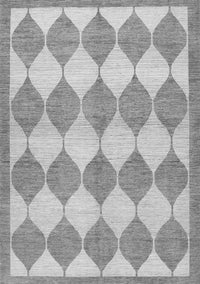 Abstract Gray Contemporary Rug, con392gry