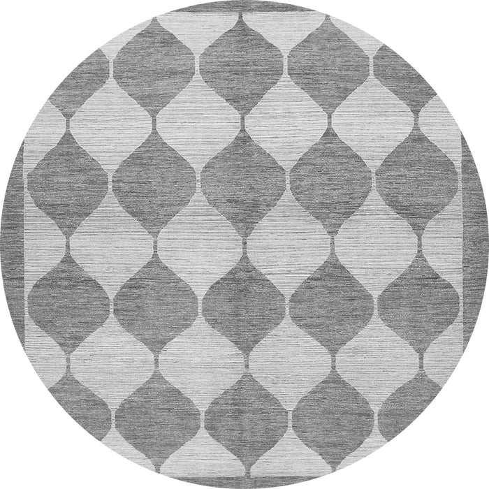 Machine Washable Abstract Gray Contemporary Rug, wshcon392gry