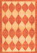 Serging Thickness of Machine Washable Abstract Orange Contemporary Area Rugs, wshcon392org