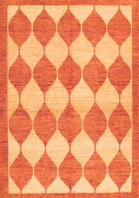 Abstract Orange Contemporary Rug, con392org