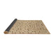 Thickness of Contemporary Brown Gold Modern Rug, con393