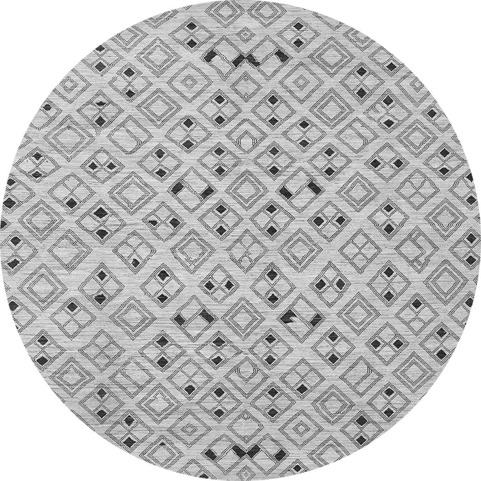 Machine Washable Abstract Gray Contemporary Rug, wshcon393gry