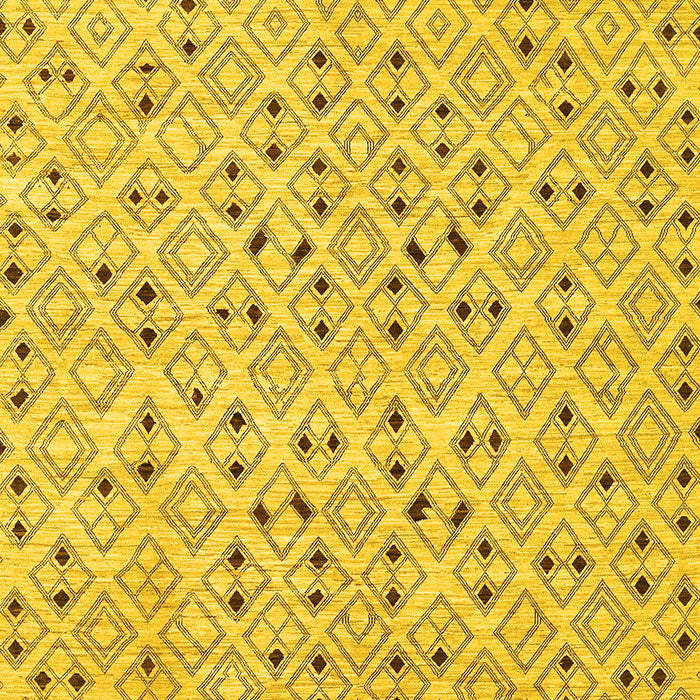 Abstract Yellow Contemporary Rug, con393yw