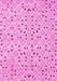 Machine Washable Abstract Pink Contemporary Rug, wshcon393pnk