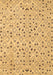 Machine Washable Abstract Brown Contemporary Rug, wshcon393brn