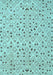 Machine Washable Abstract Light Blue Contemporary Rug, wshcon393lblu