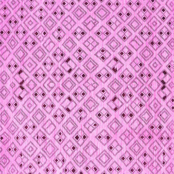 Square Abstract Pink Contemporary Rug, con393pnk