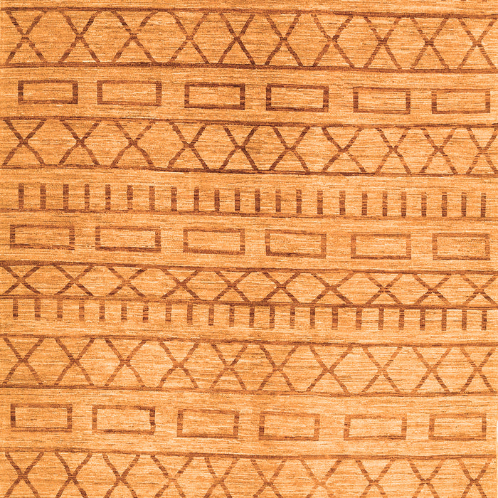 Serging Thickness of Machine Washable Abstract Orange Contemporary Area Rugs, wshcon394org