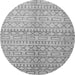 Square Abstract Gray Contemporary Rug, con394gry