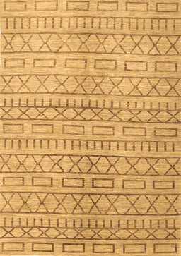 Abstract Brown Contemporary Rug, con394brn