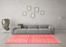 Contemporary Red Washable Rugs