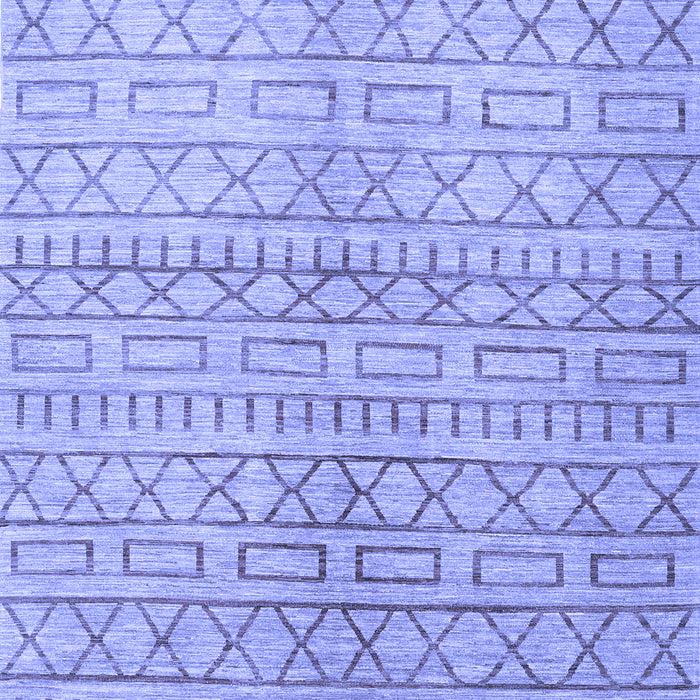 Machine Washable Abstract Blue Contemporary Rug, wshcon394blu