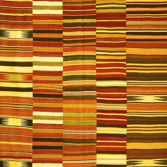 Oriental Yellow Traditional Rug, con395yw