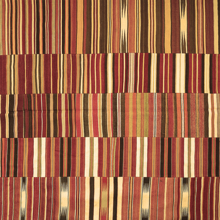 Square Oriental Brown Traditional Rug, con395brn