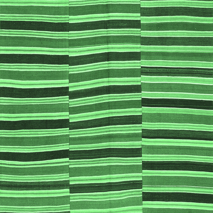 Machine Washable Oriental Emerald Green Traditional Area Rugs, wshcon396emgrn