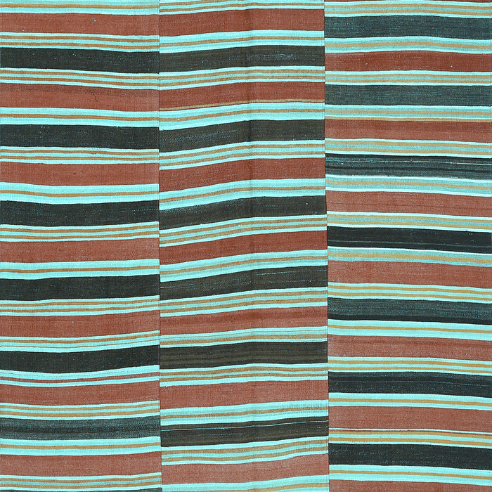 Oriental Light Blue Traditional Rug, con396lblu