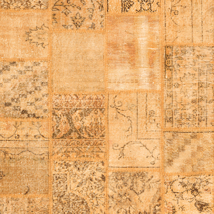 Serging Thickness of Machine Washable Patchwork Orange Transitional Area Rugs, wshcon397org