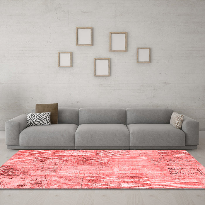 Transitional Red Washable Rugs