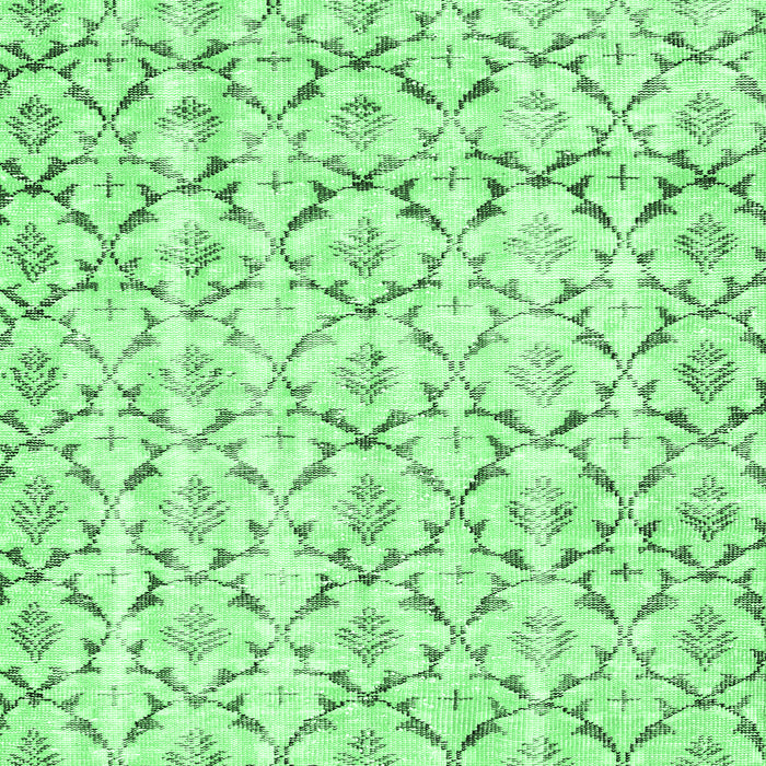 Abstract Emerald Green Contemporary Rug, con398emgrn