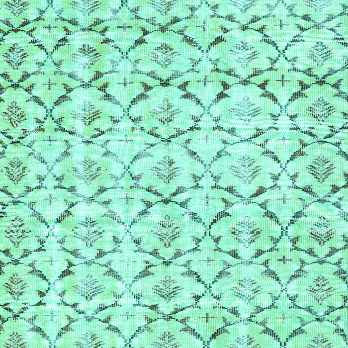 Abstract Turquoise Contemporary Rug, con398turq